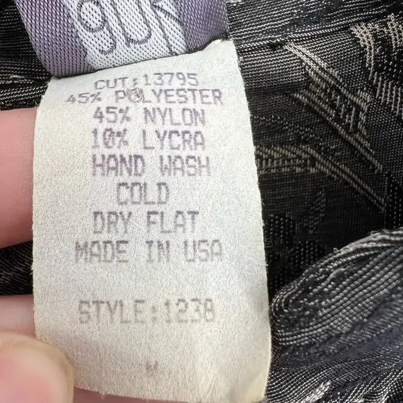 Hanky Panky Medium Grey Floral Zip Front Top - Picture 4 of 4